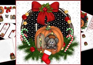 8x8 Mouse in the House Waiting for Santa Mini Kit