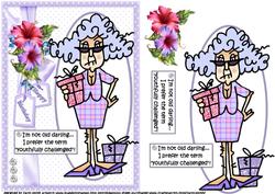 Stella is Youthfully Challenged Quick Card