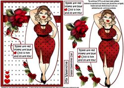 Foxy Mama Valentine Quick Card