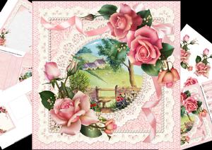 8x8 the Cotswold Farm with Roses Mini Kit