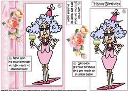 Stella Gets Ready to Stumble Quick Card