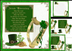 8x8 Irish Blessing 3 Mini Kit