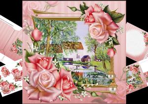 8x8 Peckham Mill Scene with Roses Mini Kit