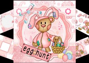 8x8 Cute Bunny Egg Hunt Mini Kit
