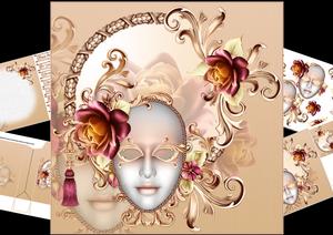 8x8 Masked Mistique with Roses Mini Kit
