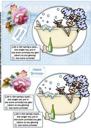 Stella Life is Like Taking a Bath Quick Card