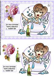 Dottie Has a Bubbly Birthday Quick Card