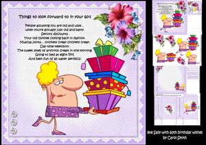 8x8 Sally with Birthday Wishes