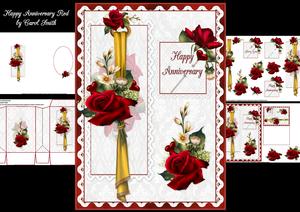 Happy Anniversary Red Velvet Roses 1