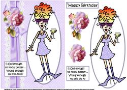 Rita is Old Enough to Know Better Quick Card