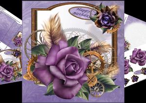 8x8 Steampunk Floral Mini Kit 1