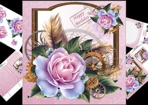8x8 Steampunk Floral Mini Kit 2