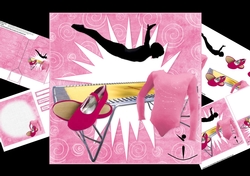 7x7 trampoline queen mini kit