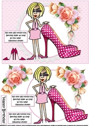 J.J. wears fabulous shoes quick card