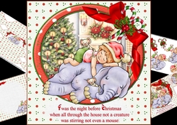 8x8 Twas the night before Christmas mini kit