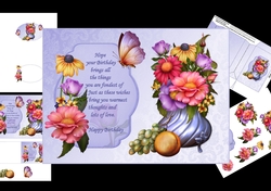 Breath of summer flowers with verse mini kit