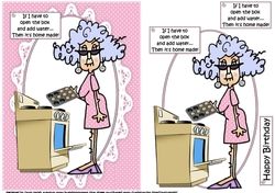 Stella about home baking quick card