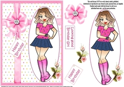Teen Diva looking good version 1 quick card