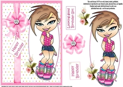 Teen Diva looking good version 2 quick card