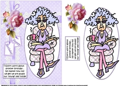 Stella and her younger self quick card