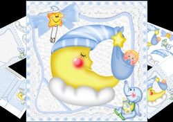 8x8 new baby boy moon mini kit