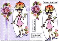 Rita about wine choice of captions quick card