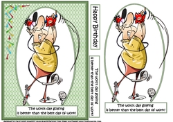Stan loves golf quick card