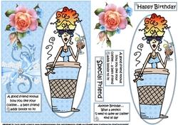 Rita friends and coffee choice of captions quick card