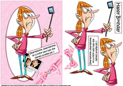 Teen with selfie stick 