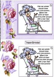 Stella men and instructions quick card