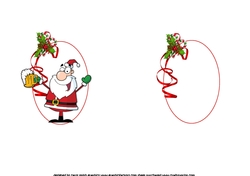 Merry blitzmas Santa insert