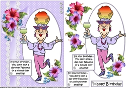 Edna looks fabulous quick card