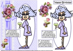 Stella wanted a double Gin quick card