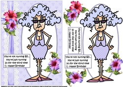 Stella about turning 60 quick card