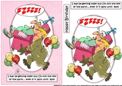 Clara the party girl quick card