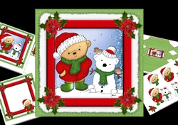 7x7 Ted and his snow-ted friend mini kit
