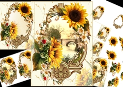 beautiful sunflowers choice of scene mini kit