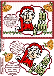 Gus is full of Christmas spirit quick card