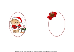 Santa Ted and penguin go for a walk insert