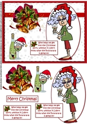 Stella has help with the Christmas spirit quick card