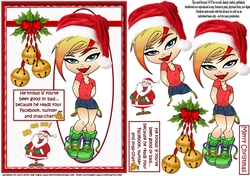 Teen Diva and Santa 