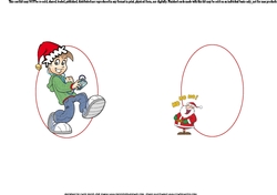 Teen boy and Santa insert