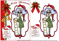 Stella tweets Santa quick card