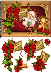 Merry Christmas laughing Santa