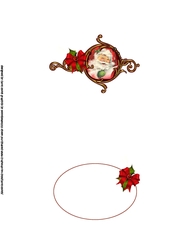 Merry Christmas laughing Santa insert