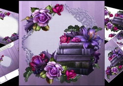 8x8 soft goth roses mini kit