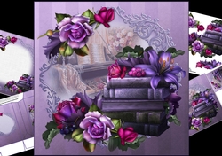 8x8 soft goth roses musical interlude mini kit