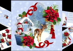 8x8 cupcake Christmas mini kit