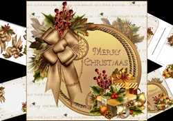 8x8 festive wreath steampunk style mini kit