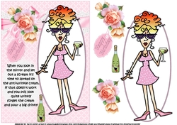Rita and her anti wrinkle cream quick card